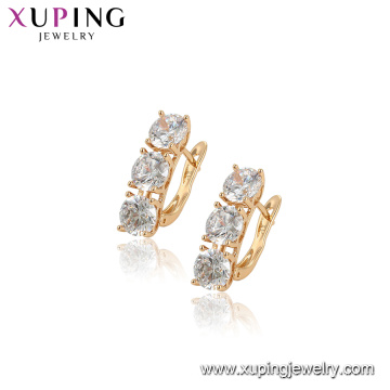 96902 xuping fashion simulation diamond hoop earrings for women